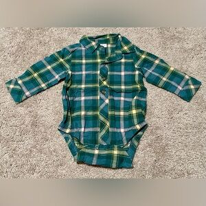 3-6 month Cat and Jack button down onesie